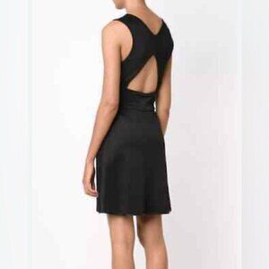 Rag & Bone Astrid little Black Sleeveless Zipper Mini Bodycon A line dress 10